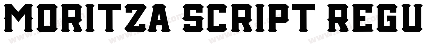 Moritza Script Regul字体转换